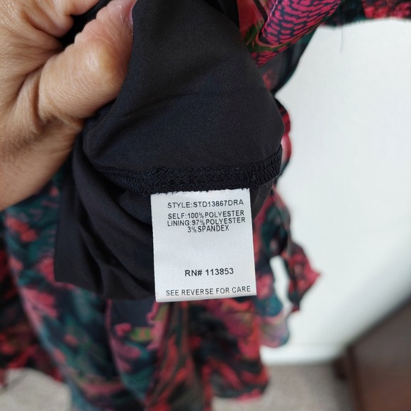 Sugarlips Briala Organza Sandy Pleated Maxi Dress Size XS NWT - Picture 7 of 10